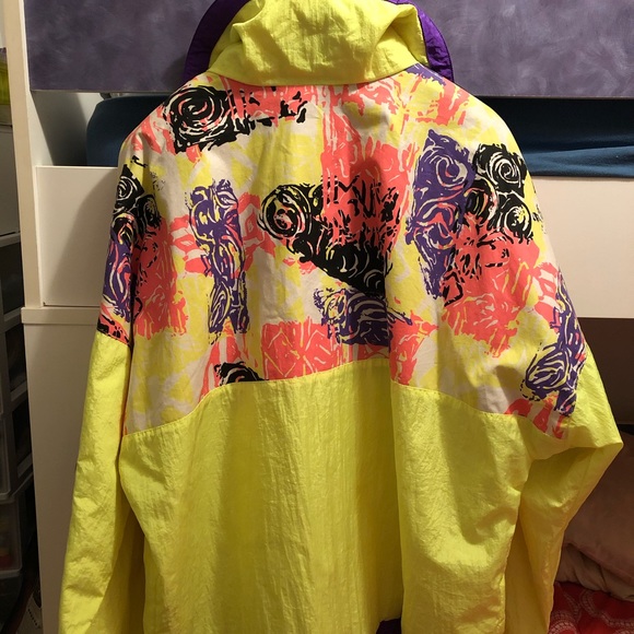 Alpine design L retro RARE windbreaker with pouch - Picture 4 of 5